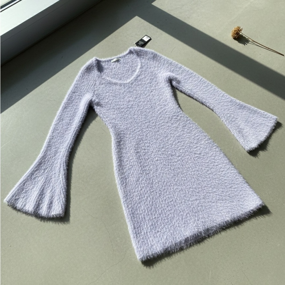 NWT Fashion Nova Soft Lavender Long Sleeve Dress